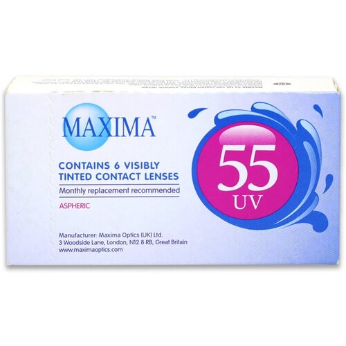 ������ ������ ���������� ����� Maxima 55 UV, 6 ��., R 8,8, D +2 ����