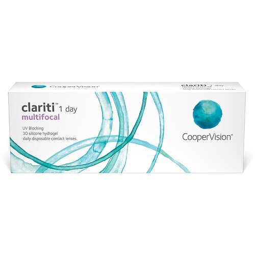 ������ ������ ����������� ���������� ����� CooperVision Clariti 1 day Multifocal, 30 ��., R 8,6, D +1, ADD: �������, 1 ��. ����