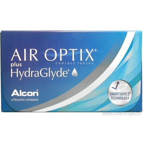 ������ ������ ���������� ����� �� ����� Alcon Air optix Plus HydraGlyde, 3 ��., R 8,6, D +7,5, 1 ��. ����