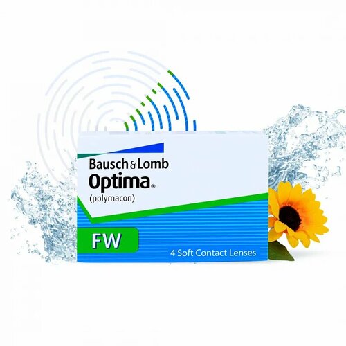 ������ ������ ���������� ����� BAUSCH+LOMB Optima FW, 4 ��., R 8,4, D -7, 1 ��. ����