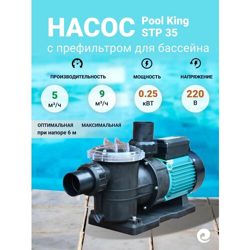 ������ ������ ����� � ����������� Pool King STP 35, 0.25 ���, 220 �, ������������������ 5 ���. �/� ����