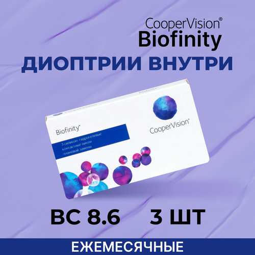 ������ ������ ���������� ����� CooperVision Biofinity, 3 ��., R 8,6, D +5,75, ����������, 1 ��. ����