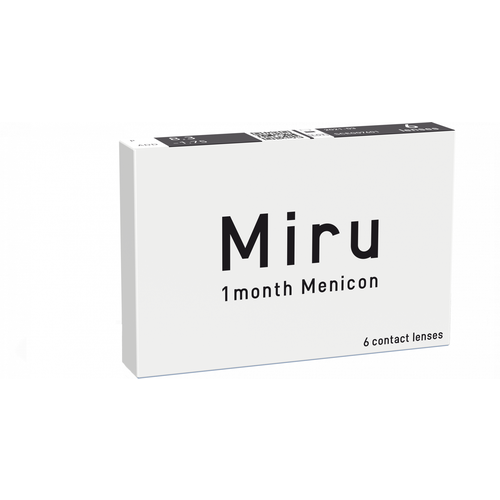 ������ ������ ���������� ����� �� ����� Menicon Miru 1month, 6 ��., R 8,3, D -8, 1 ��. ����