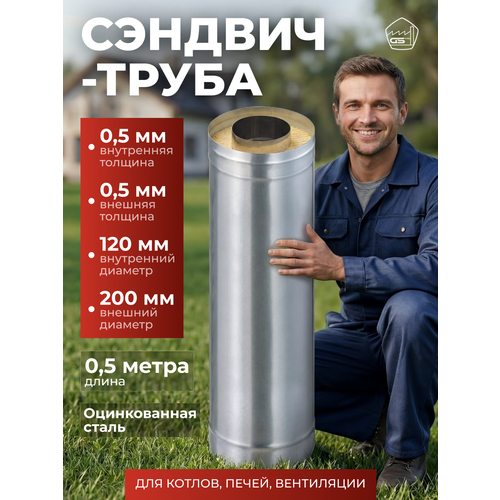������ ������ �������-����� ��� �������� 0,5 �, 120�200, AISI 430/��, 0,5 ��/0,5 ��, (�) ����