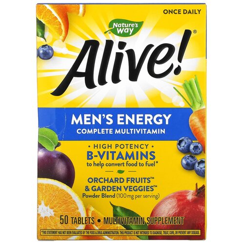 ������ ������ �������� Nature's Way Alive! Men's Energy Complete Multivitamin, 140 �, 140 ��, 50 ��. ����