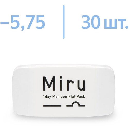 ������ ������ ���������� ����� Menicon Miru 1 day Flat Pack, 30 ��., R 8,6, D -5,75, 1 ��. ����