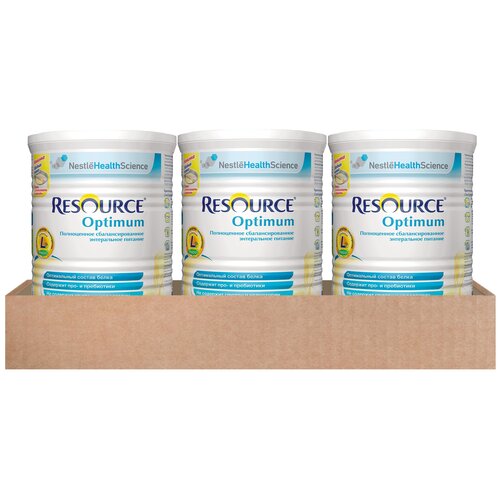 ������ ������ Resource (Nestle) Optimum, ����� �����, 400 �, ������, 3 ��. ����
