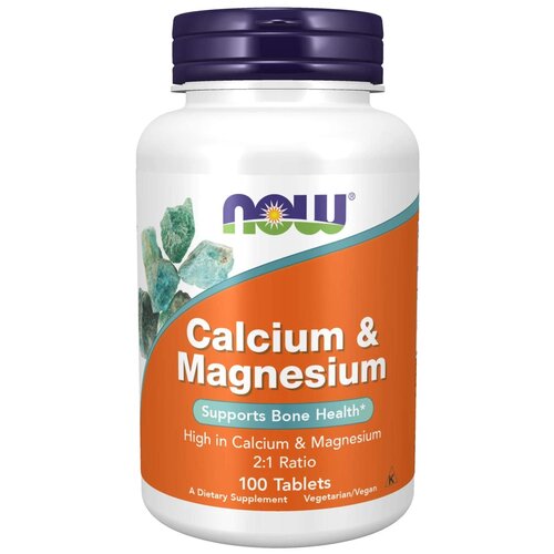 ������ ������ �������� NOW Calcium & Magnesium, 100 �, 250 ��, 100 ��. ����