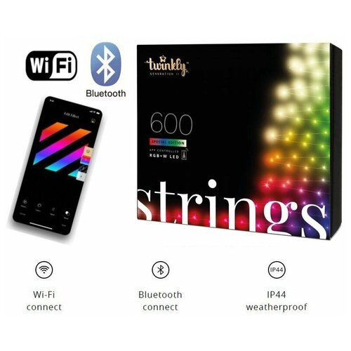 ������ ������ Smart LED �������� Twinkly Strings 600 ����������� RGB+W BT+WiFi (TWS600S�P-BEU) ����