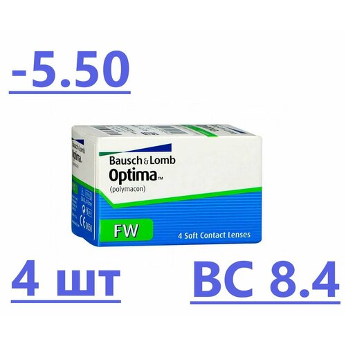 ������ ������ Bausch + Lomb ���������� ����� Optima FW, 4 ��, -5.50 / 8.4/ 3 ������ ����