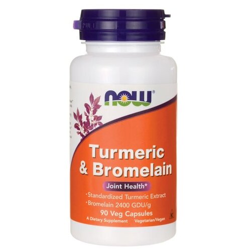 ������ ������ ������� NOW Turmeric & Bromelain, 100 ��, 90 ��. ����
