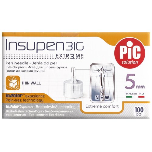 ������ ������ ���� ��� �����-����� Pic solution insupen, 25 �� x 0.25 ��, ������: 31G, 100 ��. ����