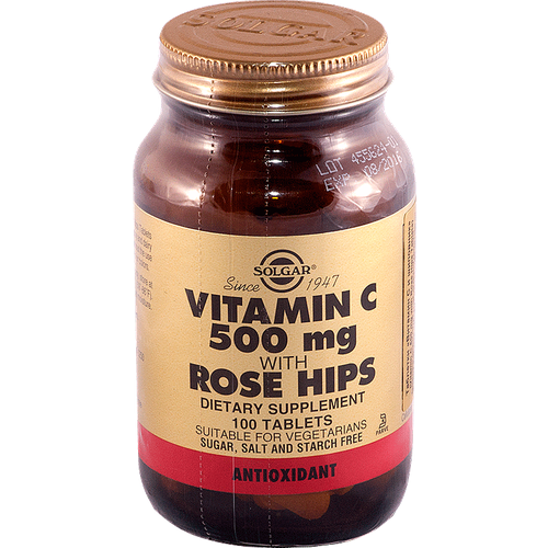 ������ ������ Solgar Vitamin C with Rose Hips ���., 500 ��, 100 �, 100 ��. ����