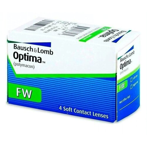 ������ ������ ���������� ����� Bausch & Lomb Optima FW, 4 ��., R 8,7, D -5,75 ����