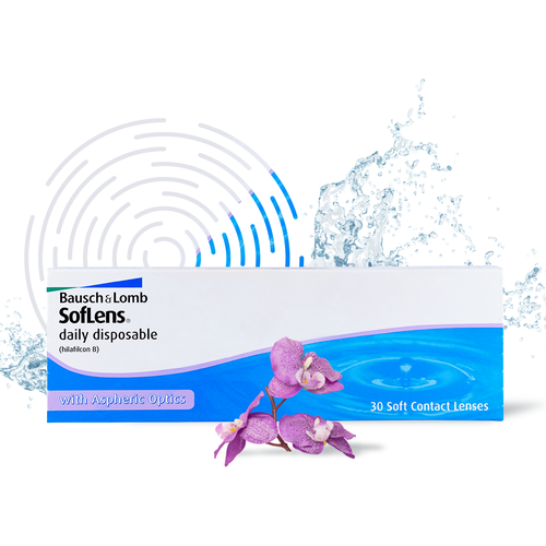 ������ ������ ���������� ����� Bausch & Lomb Soflens Daily Disposable, 30 ��., R 8,6, D -7,5 ����