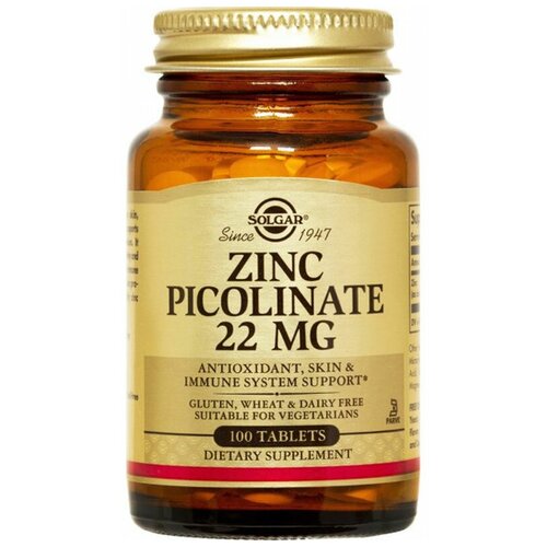 ������ ������ Solgar Zinc Picolinate ���., 250 ��, 170 �, 100 ��. ����