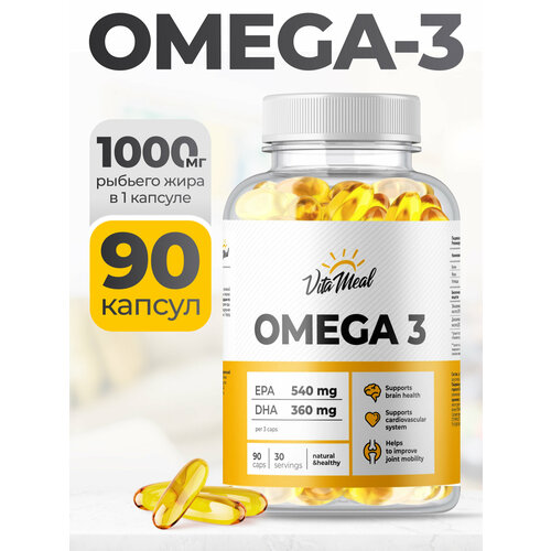 ������ ������ ����� 3 1000 �� VitaMeal Omega 3, ����� ���, 90 ������ ����