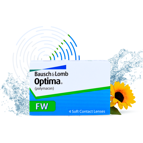������ ������ ���������� ����� Bausch & Lomb Optima FW, 4 ��., R 8,4, D -2,5 ����