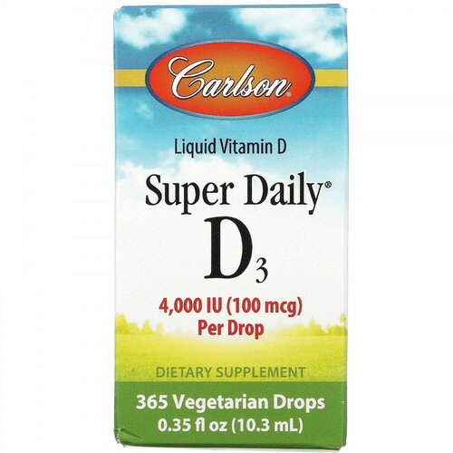 ������ ������ Carlson, Super Daily D3, 1000 ��, 10,3 �� (0,35 ����. �����) ����