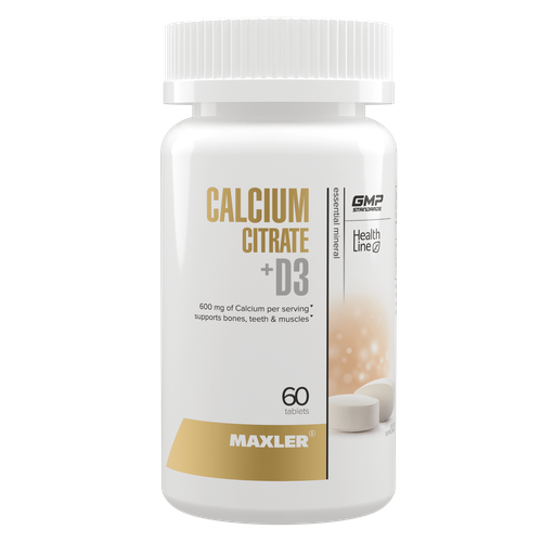 ������ ������ Maxler Calcium Citrate + Vitamin D3, (������ ������� + ������� �3) 60 �������� ����