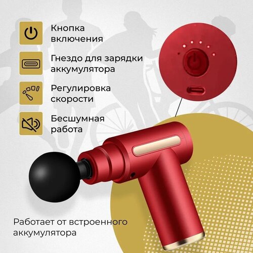 ������ ������ ������������� �������� ��� ���� ������������� VIRG Mini Massage Gun, ������� ����