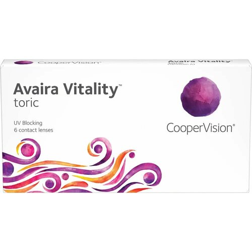 ������ ������ ���������� ����� CooperVision Avaira Vitality toric., 6 ��., R 8,5, D +2,�CYL:�-1,75,�A�:�100, 1 ��. ����