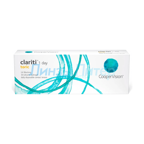 ������ ������ ����������� ���������� ����� CooperVision Clariti 1 day toric., 30 ��., R 8,6, D -1,25,�CYL:�-2,25,�A�:�90, 1 ��. ����