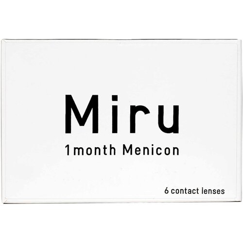 ������ ������ ���������� ����� �� ����� Menicon Miru 1month, 6 ��., R 8,6, D -1, 1 ��. ����