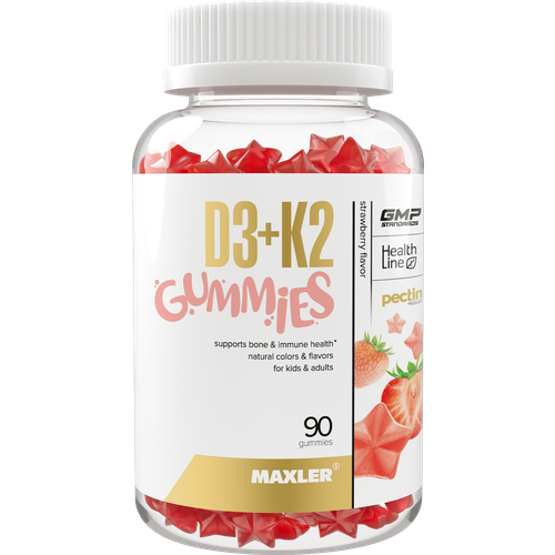 ������ ������ Maxler D3+K2 Gummies, 200 �, 90 ��., �������� ����