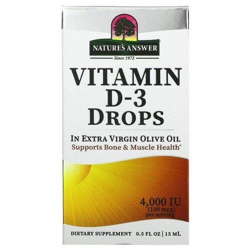 ������ ������ ����� Nature's Answer Vitamin D-3, 100 �, 15 ��, 4000 ��, 240 ��. ����
