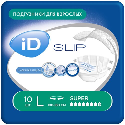 ������ ������ ���������� ��� �������� iD Slip Super, L, 7.5 ������, 100-160 ��, 1 ��. �� 10 ��. ����