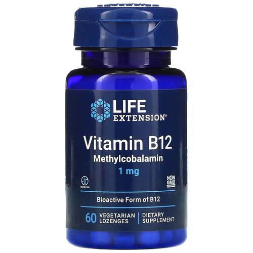 ������ ������ �������� Life Extension Vitamin B12 Bioactive form, 100 ��, 1 ��, 60 ��. ����