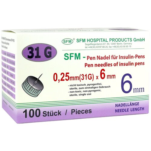 ������ ������ ���� ��� �����-����� SFM ����������� ���� ���, 6 �� x 0.25 ��, ������: 31G, 100 ��. ����