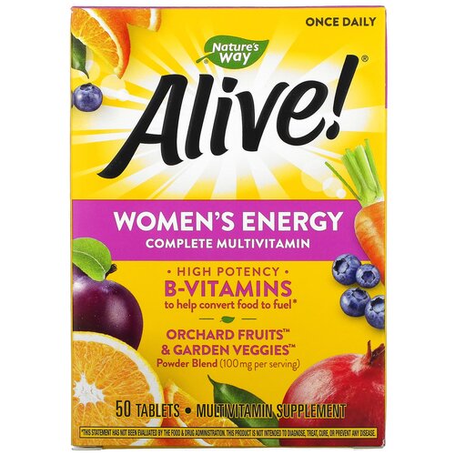 ������ ������ �������� Nature's Way Alive! Women's Energy ��������������, 150 �, 150 ��, 50 ��. ����