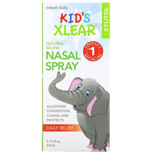 ������ ������ Xlear, Natural Nasal Spray, Kid's Xlear, ������� ��������� ����� ��� �����, 22 �� (0,75 ����. �����) ����