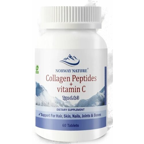 ������ ������ Norway Nature Collagen Peptides + Vitamin C (Type 1 & 3) 60 �������� (Norway Nature) ����