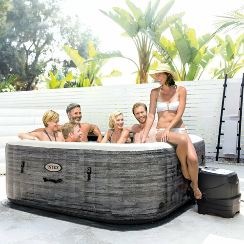 ������ ������ SPA ������� PureSpa Greystone Deluxe Square, 196x71 (��������� 239 ��), Intex 28452 ����