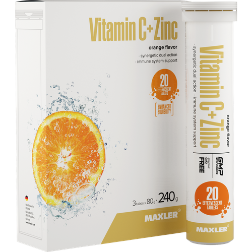 ������ ������ MAXLER Vitamin C + Zinc ���. ���., 240 �, 20 ��., 3 ��., �������� ����