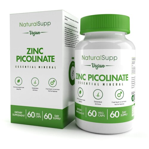 ������ ������ ���� ��������� NATURALSUPP Vegan Zinc Picolinate (60 ���������) ����