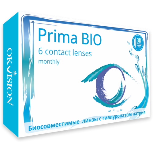 ������ ������ ���������� ����� OKVision PRIMA BIO, 6 ��., R 8,6, D -8, ����������, 1 ��. ����