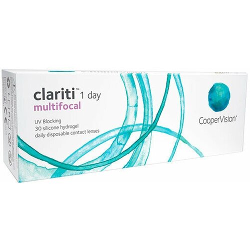 ������ ������ ����������� ���������� ����� CooperVision Clariti 1 day Multifocal, 30 ��., R 8,6, D -2, ADD: ������, 1 ��. ����