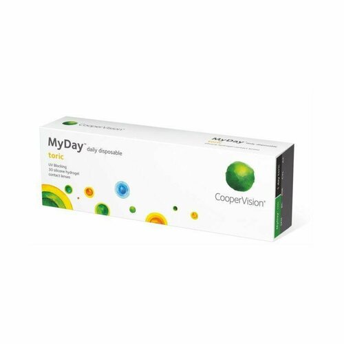 ������ ������ ����������� ���������� ����� CooperVision MyDay daily disposable toric, 30 ��., R 8,6, D 0,�CYL:�-0,75,�A�:�110, 1 ��. ����