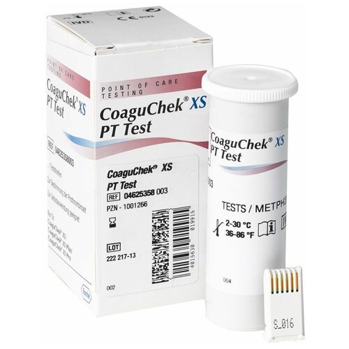 ������ ������ ����-������� CoaguChek XS PT test PST 24 ����� ����
