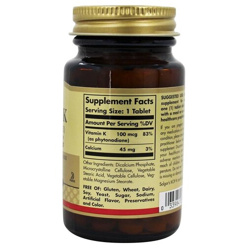 ������ ������ Solgar Vitamin K (phytonadione) ���., 100 ���, 200 �, 100 ��. ����