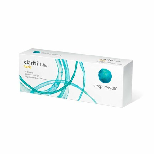 ������ ������ ����������� ���������� ����� CooperVision Clariti 1 day toric., 30 ��., R 8,6, D -1,25,�CYL:�-0,75,�A�:�160, 1 ��. ����