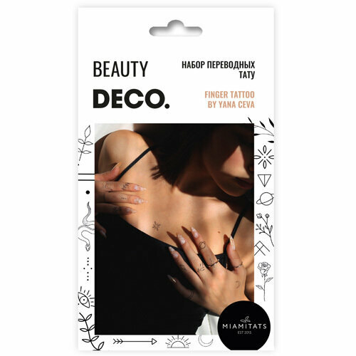 ������ ������ ����� ���������� ��� ���� DECO. by Miami tattoos (Finger tattoo) ����