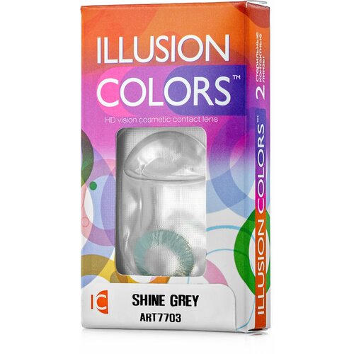 ������ ������ ���������� ����� ILLUSION Colors Shine, 2 ��., R 8,6, D -2, grey ����