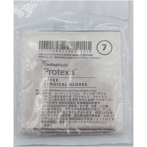������ ������ �������� Protexis� Latex Surgical Gloves ������������� ������/������ ����������, ������ 7.0, 10 ��. (5 ���) ����
