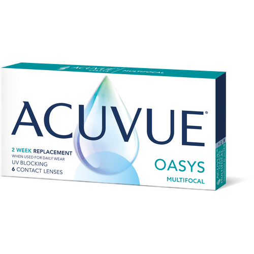 ������ ������ ���������� ����� ACUVUE Oasys Multifocal, 6 ��., R 8,4, D -2, ADD: ������� ����