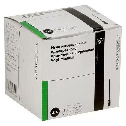 ������ ������ ���� ������������ VOGT MEDICAL �����������, 40 �� x 0.8 ��, ������: 21G, 100 ��. ����